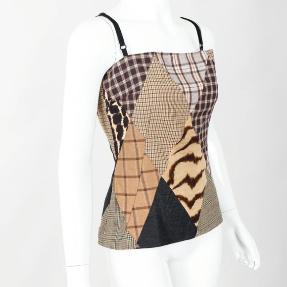 Dolce & Gabbana Tops - ⭐PM Editor Pick⭐ D&G 90s Patchwork Bustier Top